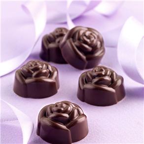 Forma para Chocolate Easychoc Rose Silikomart Silicone Marrom