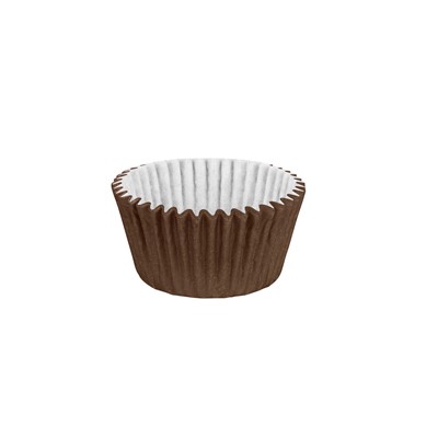 Forminha Cupcake Impermeavel - Marrom - Pacote 45 Unidades