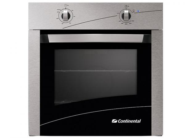 Forno a Gás de Embutir Continental FOGCT060E1 - 66L Inox Desligamento Automático e Grill