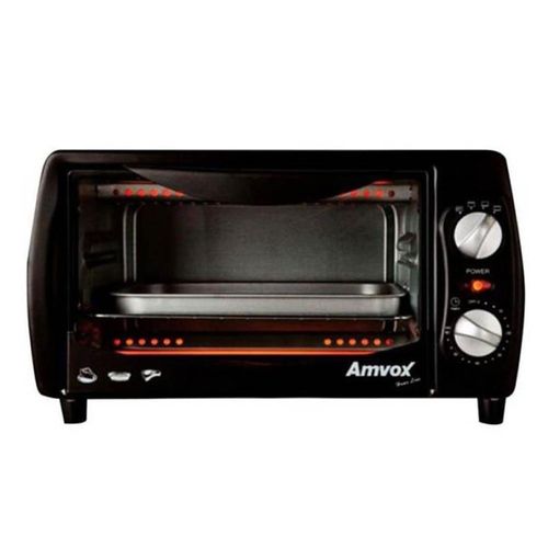 Forno Elétrico Amvox Afr3800 - 9 L – Preto – 127v