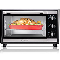 Forno Elétrico Cadence Maitre FOR340 34 Litros com Timer 1600W Preto e Inox