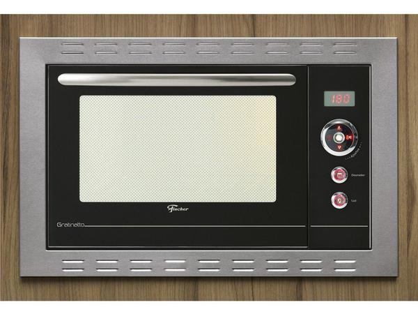 Forno Elétrico de Embutir Fischer Auto Limpante - Grill 44L Gratinatto