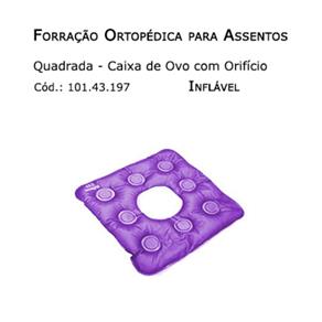 Forrações de Assento - Caixa de Ovo Quadrada com Orifício (Inflável) - Bioflorence - Cód: 101.0197