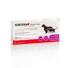 Fortekor Flavour 5Mg Novartis Cães e Gatos - 28 Comprimidos