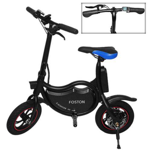 Tudo sobre 'Foston Scooter Bike P12 Mini Bicicleta Elétrica Preta'