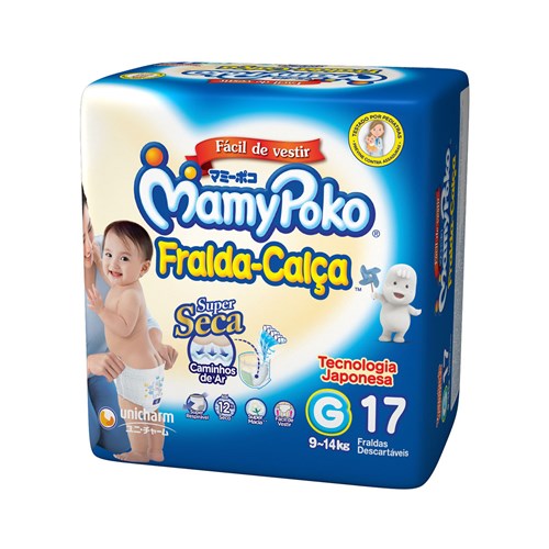 Fralda Calça Mamypoko G Pacote - 17 Unidades