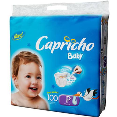 Tudo sobre 'Fralda Capricho Baby P 100 Unidades'