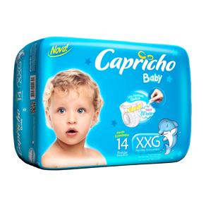 Fralda Capricho Baby Prática XXG - 14 Unidades