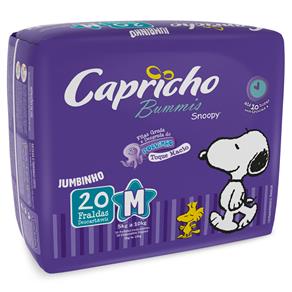 Fralda Capricho Snoopy Jumbinho M - 20 Unidades