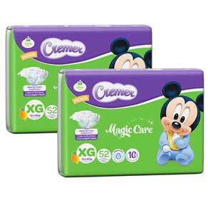 Fralda Cremer Disney Baby Magic Care com 104 Unidades – Tamanho XG