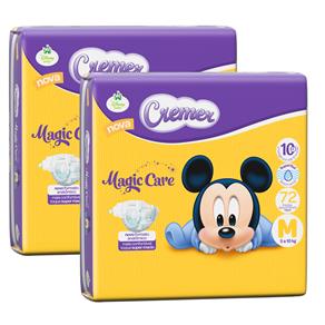 Fralda Cremer Disney Baby Magic Care com 144 Unidades – Tamanho M