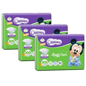 Fralda Cremer Disney Baby Magic Care com 156 Unidades – Tamanho XG
