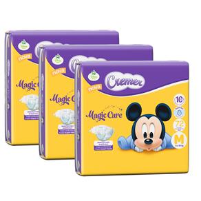 Fralda Cremer Disney Baby Magic Care com 216 Unidades – Tamanho M