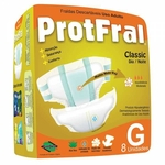 Fralda Geriátrica Classic G Protfral 8 Unidades