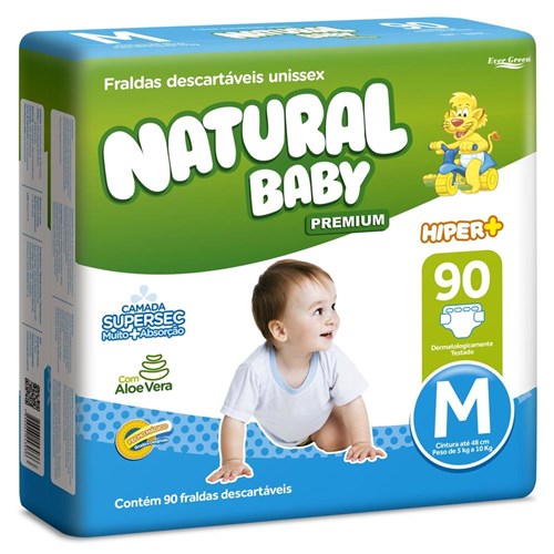 Fralda Natural Baby Hiper M C/90