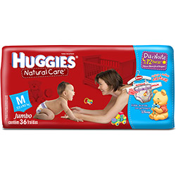 Fralda Natural Care - M - 36 Unidades - Huggies