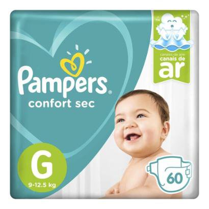 Fralda Pampers Confort Sec Pack Tamanho 60 Unidades