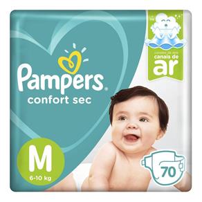 Fralda Pampers Confort Sec Pack Tamanho M 70 Unidades