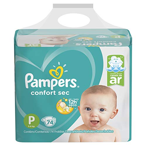 Fralda Pampers Confort Sec Pack Tamanho P 74 Unidades