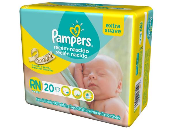 Fralda Pampers New Baby Recém-Nascido RN - 20 Unidades