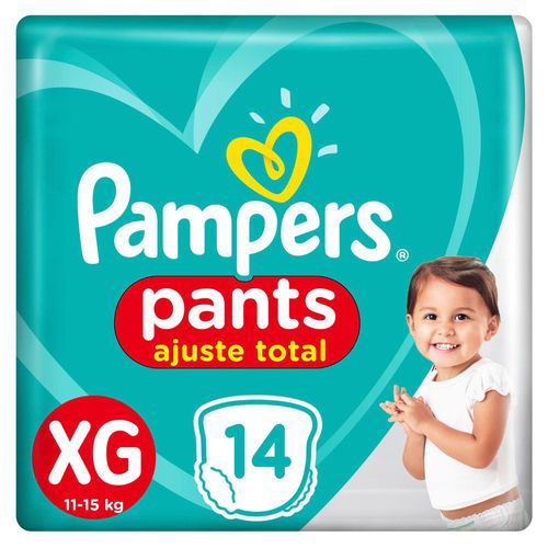 Fralda Pampers Pants Ajuste Total XG 14 Tiras FD PAMPERS PANTS AJUSTE TOT JUMBO- XG 14UN