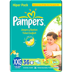 Tudo sobre 'Fralda Pampers TC Hiper XXG 36 Unidades'