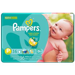 Fralda Pampers Total Confort Max P/Pequeno - 36 Unidades