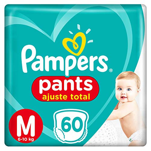 Fralda Pants Ajuste Total M, Pampers, 60 Unidades