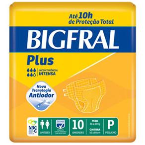 Fralda Plus Bigfral Incontinência Intensa P - 10 Unidades