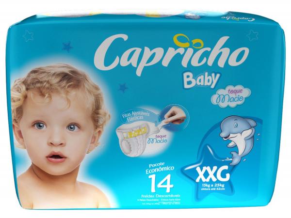 Fraldas Capricho Baby Tam XXG - 14 Unidades