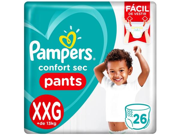 Fraldas Pampers Pants Confort Sec Tam. XXG - 26 Unidades
