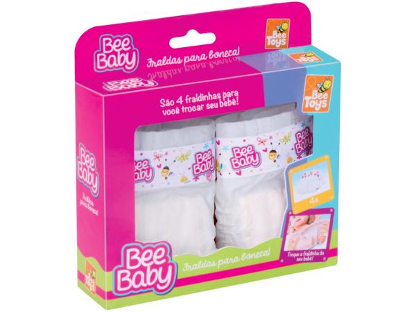Fraldinhas Bee Baby para Boneca - Bee Toys