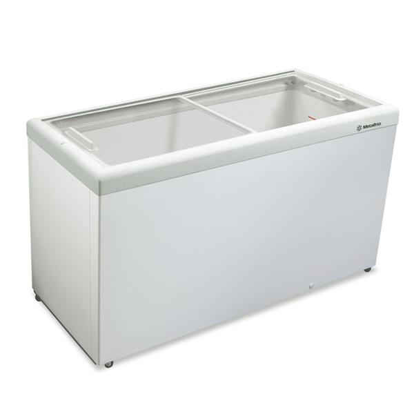 Freezer Expositor Horizontal Metalfrio Porta de Vidro Deslizante Branco 439 Litros HF55L 110v
