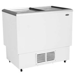 Freezer/Refirgerador Horizontal Venax FVTV 245 Branco com Tampa de Vidro Dupla Ação e Rodízios - 245 L - 220V