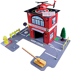 Fresh Metal Play Places Build & Play Fire Station - Maisto