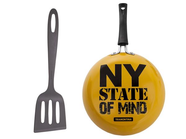 Tudo sobre 'Frigideira Antiaderente Tramontina 24cm - 2 Peças Amarelo Vivacor New York State Of Mind'