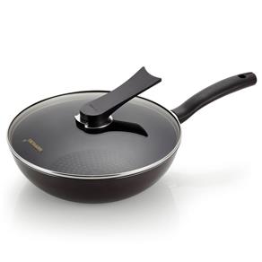 Frigideira Preta com Revestimento Diamond Wok 26cm Happycall - Preto