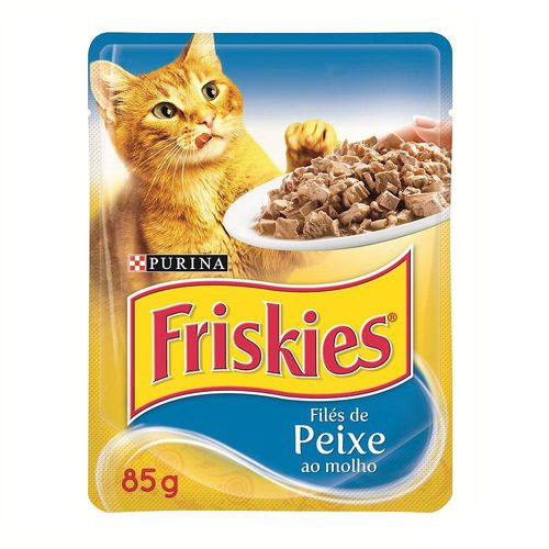 Friskies Sachê Peixe para Gatos Adultos- 85g