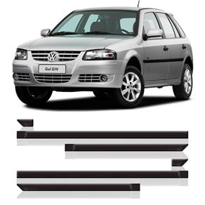 Friso Lateral Gol / Parati Giv 2005 a 2009 4p - Kit 6 Peças