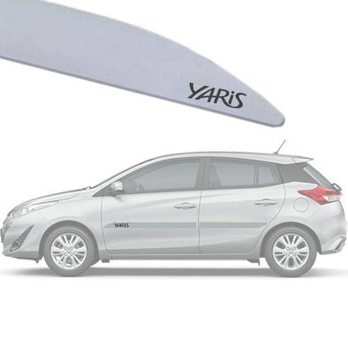 Tudo sobre 'Friso Lateral Personalizado Toyota Yaris Hatch / Sedan 2018 19 4 Peças'