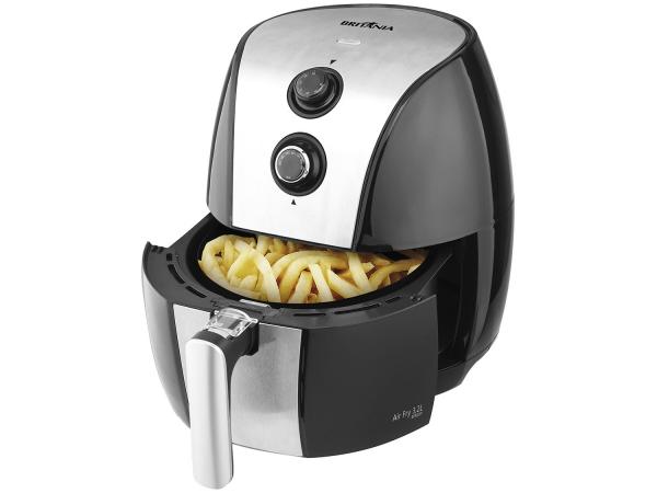 Tudo sobre 'Fritadeira Elétrica Sem Óleo/Air Fryer Britânia - Air Fry BFR02PI Preta e Cinza 3,2L com Timer'