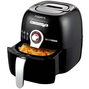 Fritadeira Fogatti Best Fryer com Timer, Capacidade de 2,2 Litros - Preto - 110V