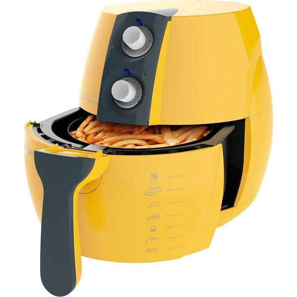 Fritadeira Sem Óleo Cadence Perfect Fryer Colors Amarela - 110v