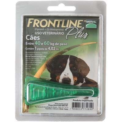 Frontline Plus para Cães de 40 a 60 Kg - Antipulgas e Carrapatos - Merial