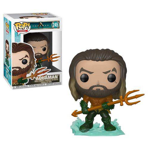 Tudo sobre 'Funko Pop Aquaman 245 Arthur Curry In Hero Suit'