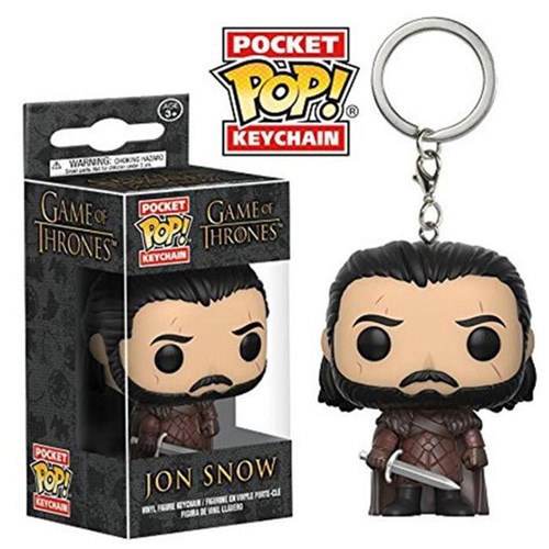 FUNKO POP! Chaveiro - Jon Snow - Game Of Thrones