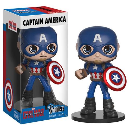 Tudo sobre 'Funko Wobblers: Captain America Civil War - Captain America'