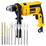 Furadeira Impacto Reversível 710w 1/2 DWD502 DeWalt e Kit 10 Brocas 110v