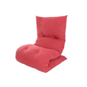 Futon Colchonete Dobrável Solteiro Vermelho