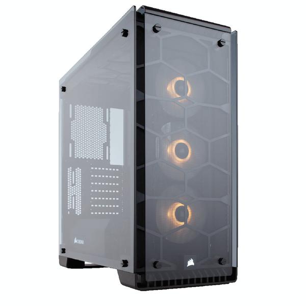 Gabinete Gamer Corsair CC-9011098-WW Crystal Series 570X RGB Vidro Temperado ATX